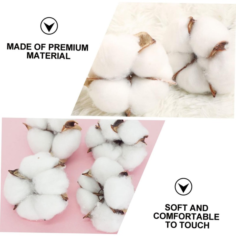 CIYODO Christmas Cotton Ball Props 10pcs Set Soft Cotton Balls
