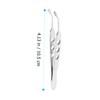 CLISPEED Stainless Steel Meibomian Gland Expressor Forceps Precision Tweezers for