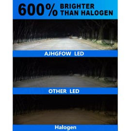 AJHGFOW For Toyota Corolla 2009-2014 2015 2016 LED Headlight High Low+Fog Light 6x Bulbs