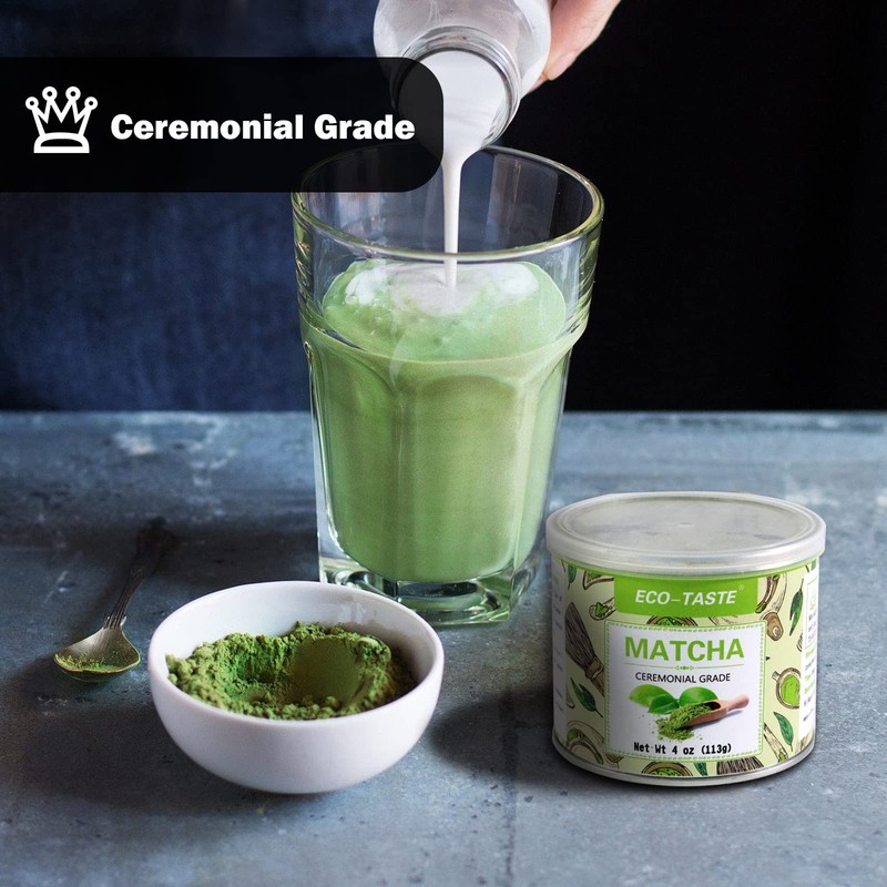 Matcha Green Tea Powder-4oz(113g) Tin, 100% Natural & Pure, Ceremonial