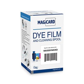 Genuine Magicard MA300YMCKO Color Ribbon for Enduro & Rio Printers,300 Images/roll