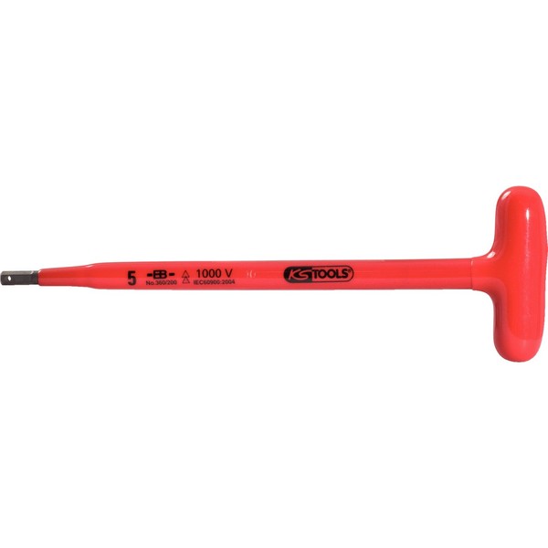 KS Tools 117.1688 Insulated T-Handle Pin Wrench, 10 x 200
