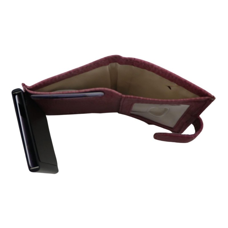 Lady Conceal Nova Leather Compact RFID Protected Wallet (Plum)