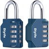 Combination Lock 4 Digit Combination Lock, Waterproof Padlock, Robust and