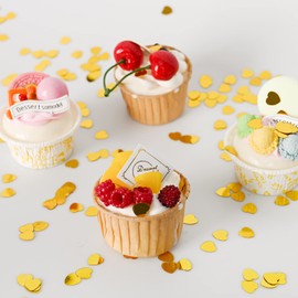 30g Confetti Red Heart Shape Table Confetti, 1100Pcs Metallic Glitter Foil Hearts Confetti, Sequins Love Heart Confetti Table Decorations for Wedding Engagement Valentines Bridal Shower