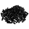 sourcing map Pack of 200 Rubber Vinyl Round End Cap