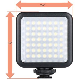 Miniature LED Light for Canon PowerShot G7 X Includes Shoe Bracket