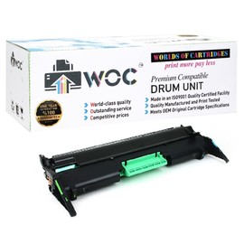 WORLDS OF CARTRIDGES WOC Remanufactured Drum Unit Replacement for Konica Minolta 4174-311 (Black) for Use in Fax 1600 / 2600 / 2800 / 3600 / 3800