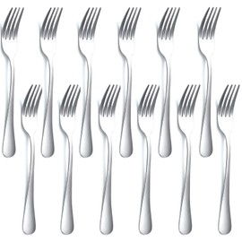 12 Pcs Dinner Fork, Stainless Steel Dinner Forks Table Forks, for Salad, Pasta, Steak