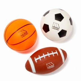 M MOLTO Set of THREE Sports Balls: Football, Basketball and Rugby (3)