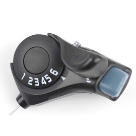 CHMEFLY Bike Shifter SL-TX30 3x6, 18 Speed Shift Levers and Set with Inner Cables, Thumb Gear Shifter for Mountain Bike, City Bike, Road Bicycle, Folding Bike, MTB, Outdoor Cycling