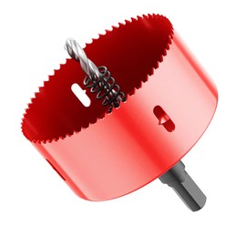 4Inch/102mm Hole Saw for Wood and Plastic,4"HSS Bi-Metal Hole Cutter for Wood,Cornhole Boards, Drywall, PVC Boards, Vent Pipes (4"|102mm)