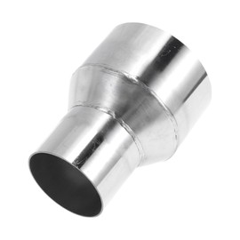 X AUTOHAUX 2" OD to 3" OD Mandrel Exhaust Bend Elbow Concentric Reducer T316 Stainless Steel Pipe Adapter 4 Inch Length Silver Tone