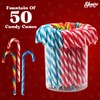 Christmas Candy Canes Tutti Frutti, Blue/White Peppermint, Red and White