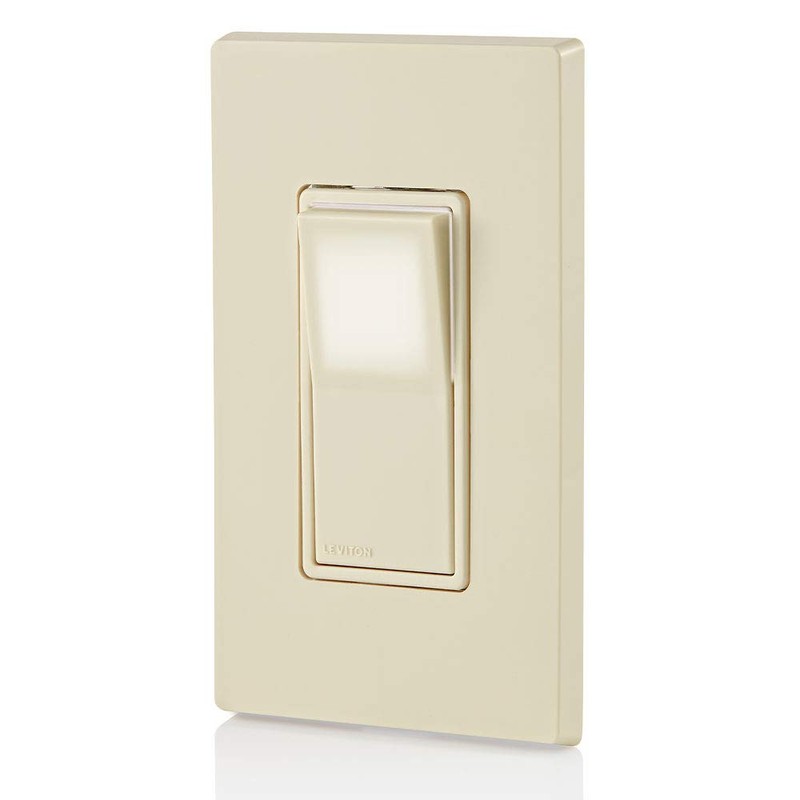 Leviton L5613-2T 15 Amp Decora LED Illuminated Light Wall Switch,