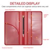 Car Registration and Insurance Card Holder, Leather License Document Red