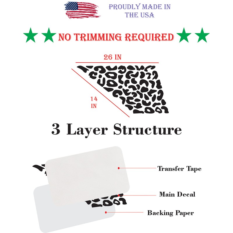 Compatible with 2021-2024 Ford Bronco Sport | Precut Leopard Cheetah
