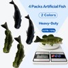 Nexboraque 4 Pack Fake Fish, 6.1 Inch Artificial Lifelike Large