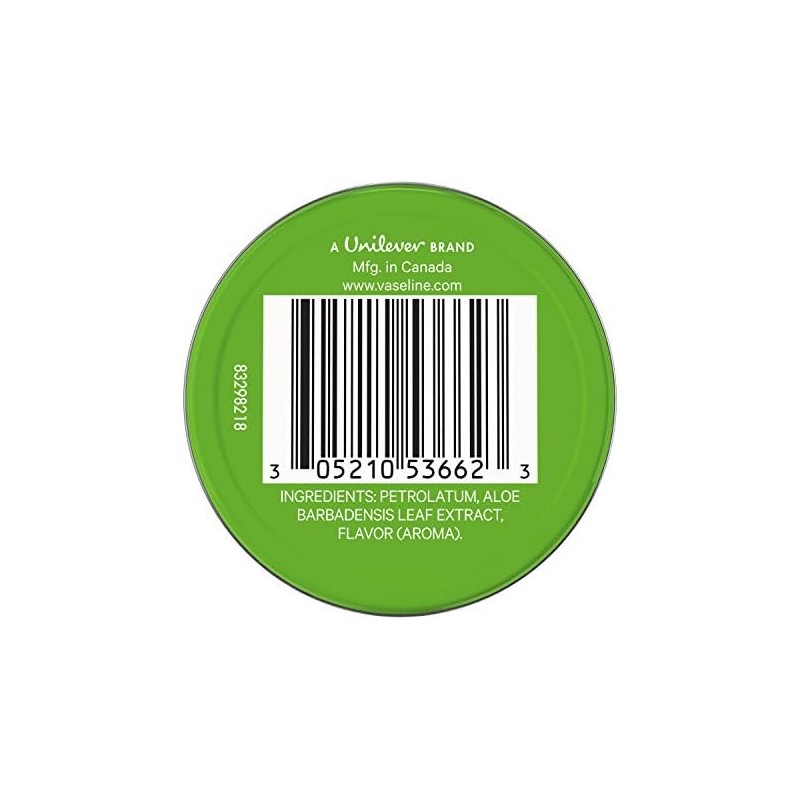 Vaseline Therapy Lip Balm, Aloe Vera 0.6 oz (Pack of