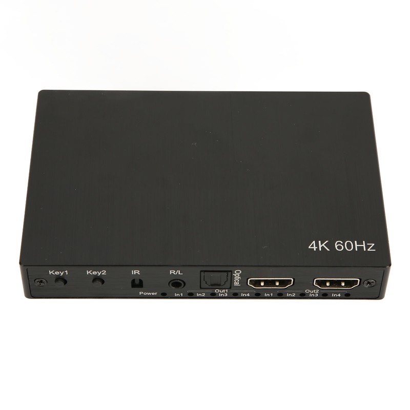 HD Multimedia Interface Switch 4K 4 in 2 Out 3.5mm