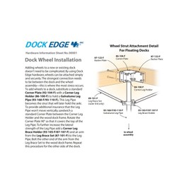 Dock Edge + Dock & Boat Lift Wheel, 24", 1.98" Axle Shaft - Rotomold