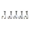 Round White Cable Clips 7mm with Fixing Nails - Packs