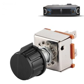 Rotary AC AIR Conditioning 3 Speed Blower Switch, Car Fan Switch Fan Motor Switch for Universal Volume Control Rotating Plastic Knob, 10000 Times for MEI 115, for Freightliner INM2G754A