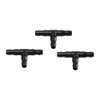 VOANZO 100pcs 6.35mm Barbed Hook Connectors Drip Irrigation Tea Pipe