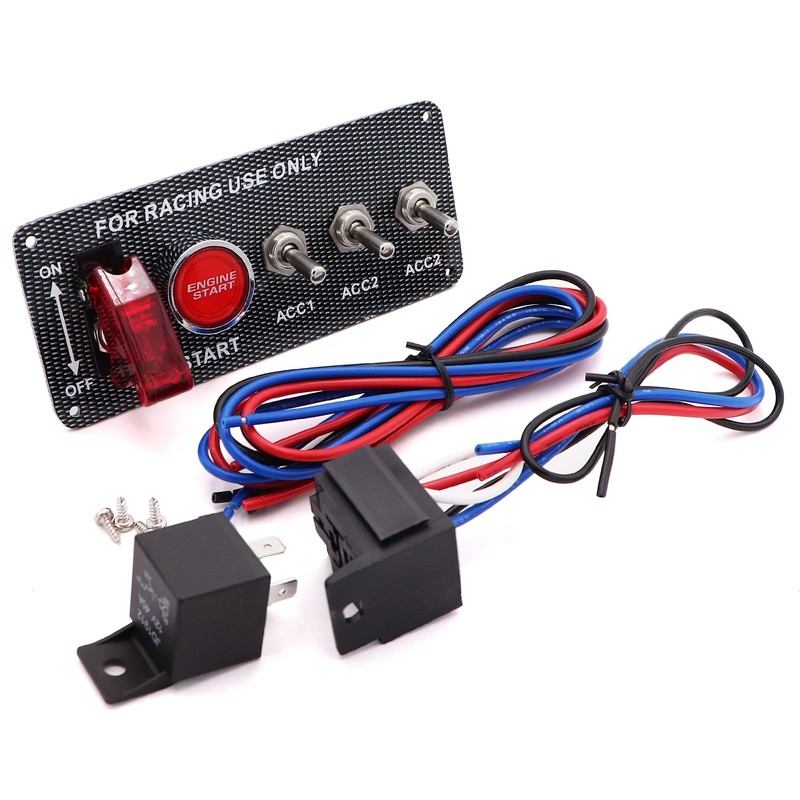 Taxutor Ignition Switch Panel Kit, DC 12V 5 in 1
