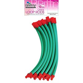 Brittny Loop Rods-Green 12 Count Large (Pack of 3)