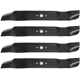 IDEASURE 742-0616A Mower Blades for Cub Cad et 42'' Mower, 942-04308 Mower Blades for Crafts Man T Roy Bilt MT D 42" Riding Lawn Mower, Replaces 742-04308, 942-0616, 942-0616-X, 942-04126-X, 4 pcs