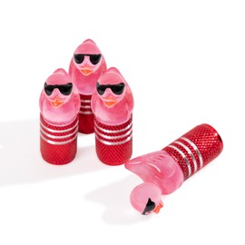 Rislobx 4PCS Funny Tire Valve Stem Cap Cover for Car Truck Motorcycle Bike, Night Glow Cute Duck Valve Caps, Corrosion Resistant Leak-Proof Valve Cap Cover (Red)