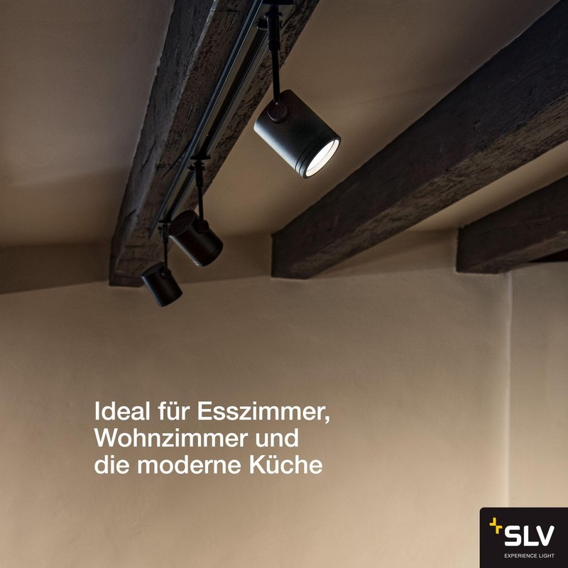 SLV 143440 BIMA I luminaire head, black, GU10, max. 50W,