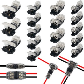 CTRICALVER Wire Connector Suit, Wire Branch Connector, Simple Quick Wire Installation, Branch Wire Connection, Fine Wire, Set of 17