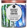 L. Organic Cotton Regular and Super Absorbency Compact Tampons Multipack