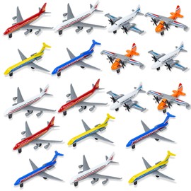 YongnKids 18 Pack Diecast Planes Toys, Airplane Toys for Kids, Metal Plane Model Toys for 3 4 5 6 Years Old Boys Girls, Aeroplane Toys for Toddler Kids Easy to Play Christmas Birthday Gifts