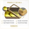 hadaaya Rectangular Tin With Clear Lid Gift box Multipurpose Kitchen