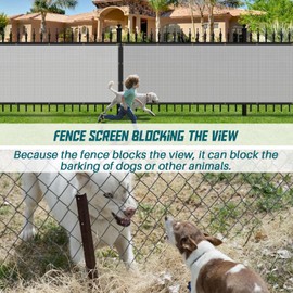 TANG Sunshades Depot Grey/Gray 4'x142' 150 GSM with Zipties Privacy Fence Screen Commercial Construction Site Windscreen Residential Chainlink Fence Netting Cover Privacy Blockage Excellent Airflow