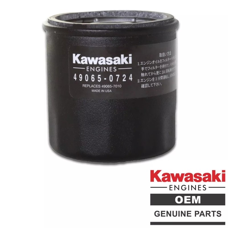 Kawasaki Genuine OEM Kawasaki 49065-0724 Oil Filter (Replaces 49065-7010) -