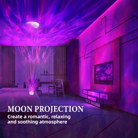 Moredig Galaxy Light Projector for Bedroom, Sensory Lights with 13 Colors of Ocean Wave, Galaxy Projector Light for Bedroom Party Game Rooms Star Projector Room Decor Gift (Basic-Art Deco)