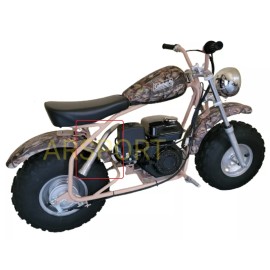 ARSPORT Exhaust Header 3 stage Pipe For Coleman CT200U-EX Camo 196cc 6.5HP Gas Mini Bike