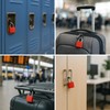 STATUS Travel Brass Padlock | Plastic Coated Key Padlock Pack