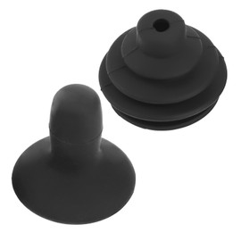 2 Pcs Wheelchair Joystick Button Cap Wheelchair Controller Button Protective Cover Universal Knob and Gaiter for Electric Wheelchairs Accessories Black