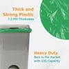 PlasticMill Heavy Duty Trash Bags - Green Garbage Bags -
