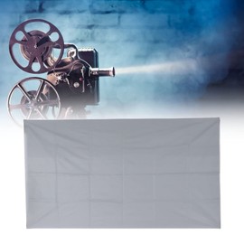 Cuifati 60 to 100 Inch Projector Screen, 4K High Definition Image Quality, Anti-Light Curtain Made of Metal Micro Balls, Foldable Single Curtain Surface for Home Cinema Backyard Cinema