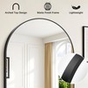 FORBATH Arched Bathroom Mirror 16x24 Inch, Black Bathroom Mirror Wall