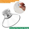 CZNBZIU Suction Cups, Suction Cups with Thread and Knurled Nuts,