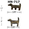 Antique Hardware Depot – 4” Dog Profile Handle - Animal