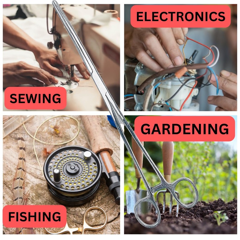 ADROIT 12" Curved Extra Long Hemostat Forceps | Stainless Steel