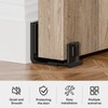 CCJH Sliding Barn Door Bottom Floor Guide, Aluminum Alloy, Flexible